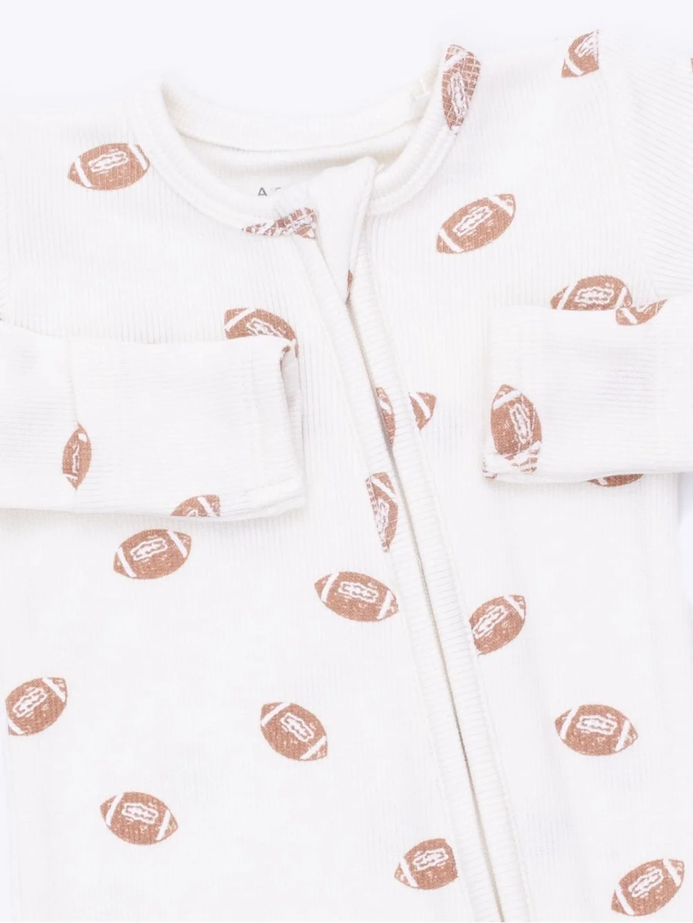 Angel Dear Ribbed Football Footie 0-3 3-6 6-9 months
